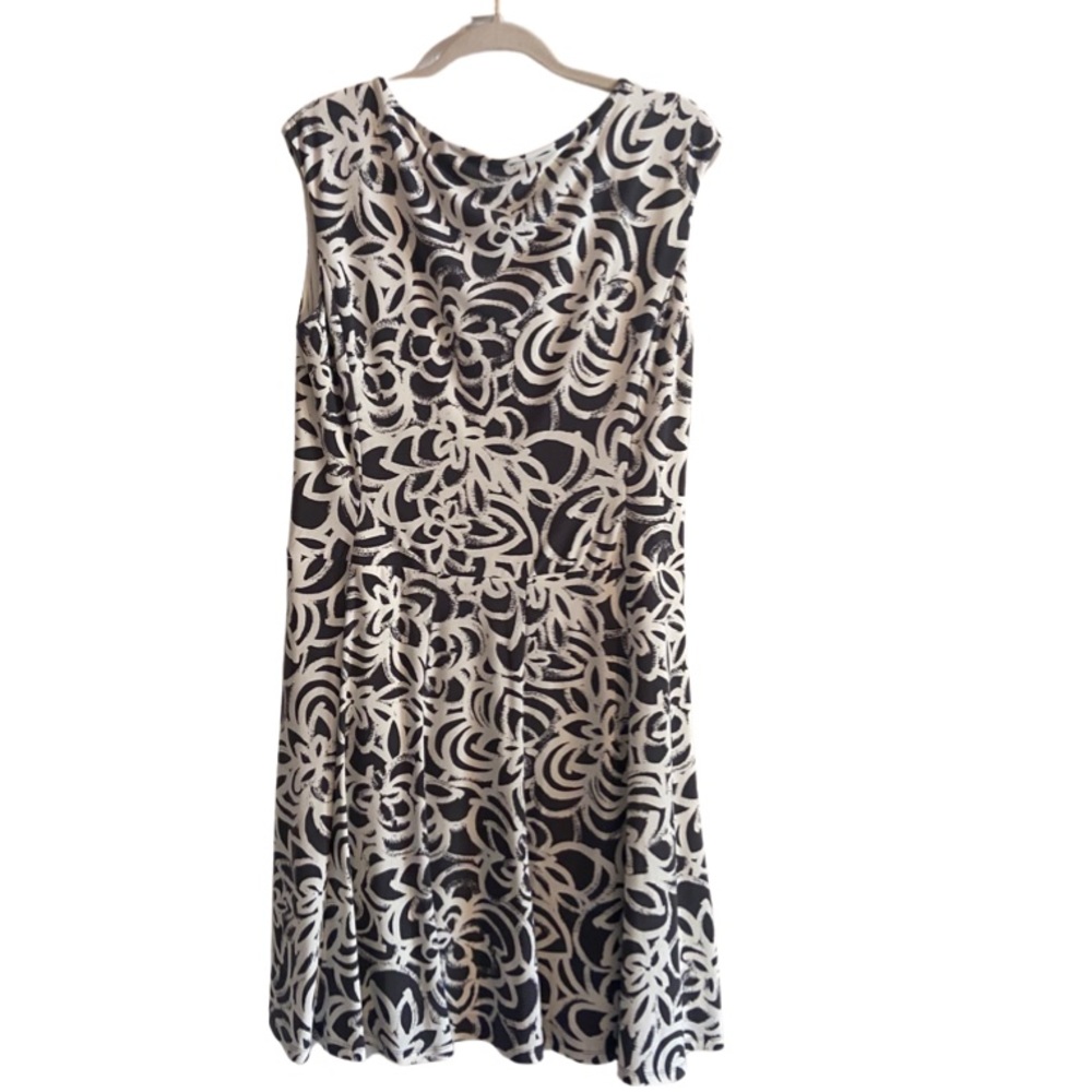 Lauren Ralph Lauren Black White Dress Sz 14